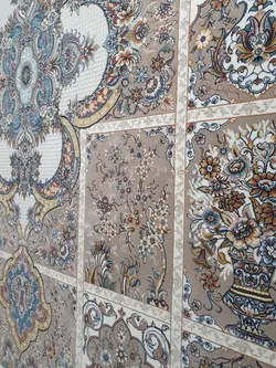 فرش کاشان 1200 شانه طرح شاهسوند برجسته فیلی