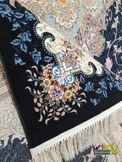 فرش کاشان 1000 شانه نقشه مانلی