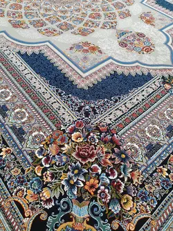 فرش کاشان 700شانه نقشه سپهر فیلی
