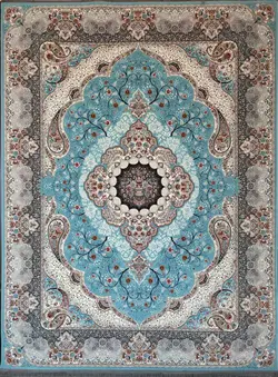 فرش ۷۰۰ شانه طرح سوگند آبی