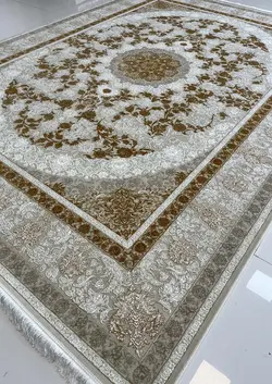 فرش طرح مهسان ۱۲۰۰ شانه طلاکوب