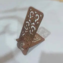 استند رومیزی چوبی موبایل