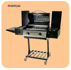 باربیکیو پایه دار همراه میزکار و آویز ابزار