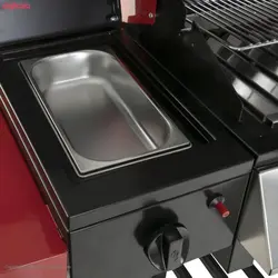 باربیکیو پایه دار همراه میزکار و آویز ابزار