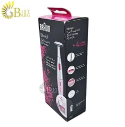 ماشین اصلاح بدن و صورت بانوان براون مدل braun fg1100 skills epil