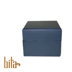 جعبه هدیه طرح چرم سورمه ای