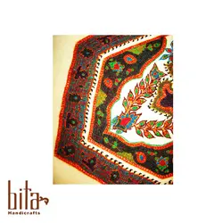 رانر پته سفید شش گوش حاشیه دار