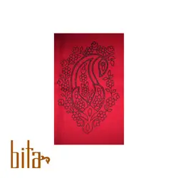 شال پته دوزی بته جقه قرمز
