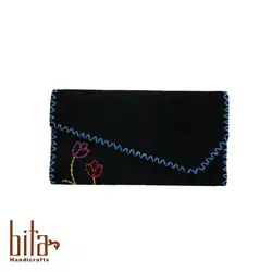 کیف پول لب کج اشبالت سرمه ای