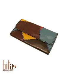 کیف پول چرم چهل تکه