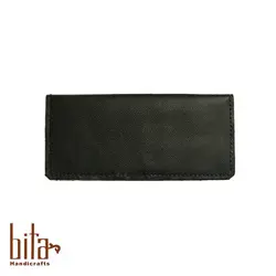 کیف دسته چک دو لت چرم گاوی طرح 3