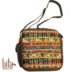 کیف گلیم سیرجان مربع بزرگ خطی