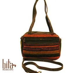 کیف گلیمی دوشی و دستی گوشواره