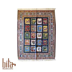 گلیم قابی سرمه ای سیرجان