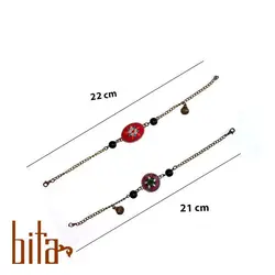 دستبند پته گرد و بیضی