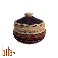 شکلات خوری سفال با رویه جاجیم دستباف