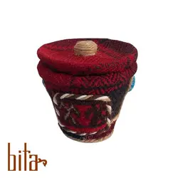 شکلات خوری سفال با قالی و جاجیم دستباف شبنم