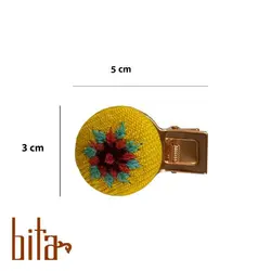 گیره مو پته زرد