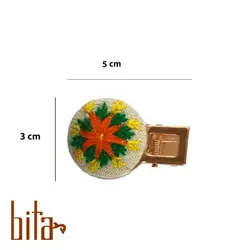 گیره مو پته سفید