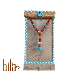 جاکلیدی دیواری چوبی طرح گردنبند