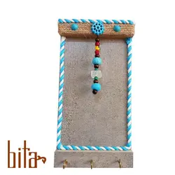 جاکلیدی دیواری چوبی با سنگ نمک