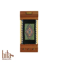 آویز کلید با گلیم ترنجی