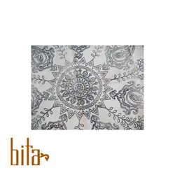 شال پته دوزی رومیزی گرد بزرگ