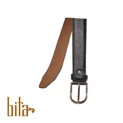 کمربند چرم گاو آستردار مشکی