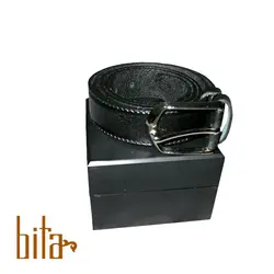 کمربند چرم گاومیش مشکی