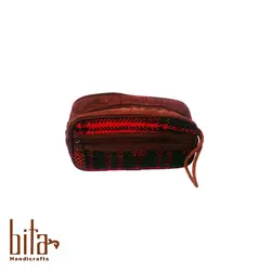 کیف آرایش جاجیم دو رنگ