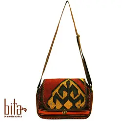 کیف گلیمی دوشی قفل دار درختی
