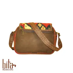 کیف گلیمی دوشی قفل دار درختی