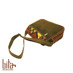 کیف گلیمی دوشی قفل دار درختی