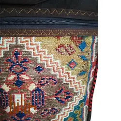 کوله گلیم مغان قهوه ای با محافظ لپ تاپ