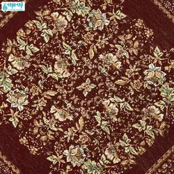 سرویس ۵ تکه رومیزی مخمل کوبلن ملیله دوزی رنگ قهوه ای