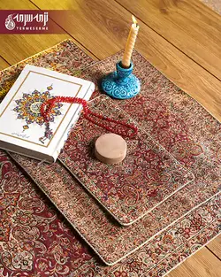 ست سجاده و جانماز ترمه مدل چهل ستون ch-zrsh