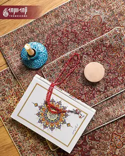 ست سجاده و جانماز ترمه مدل چهل ستون ch-zrsh