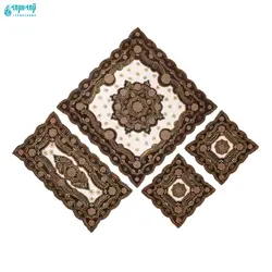 ست ۴ تکه رومیزی هندی مدل رایا کد Ry-Ghs