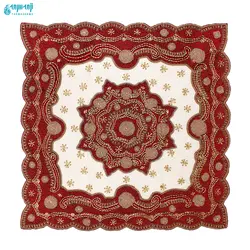 ست ۴ تکه رومیزی هندی مدل رایا کد Ry-ghz