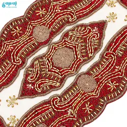 ست ۴ تکه رومیزی هندی مدل رایا کد Ry-ghz