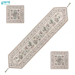 سرویس ۵ تکه رومیزی کوبلن ملیله دوزی رنگ سفید