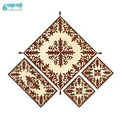 سرویس ۴ تکه رومیزی ملیله دوزی مدل رویا کد Mkhl-Ghv