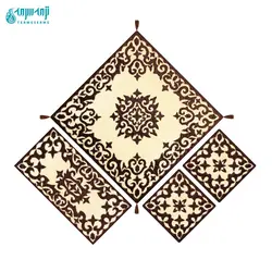 سرویس ۴ تکه رومیزی ملیله دوزی مدل رویا کد Mkhl-Ghvr