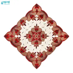 ست ۴ تکه رومیزی هندی مدل هما کد Hm1007