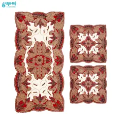 ست ۴ تکه رومیزی هندی مدل هما کد Hm1007