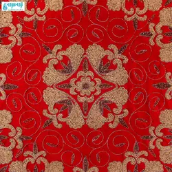 ست ۴ تکه رومیزی مخمل کار شده هندی مدل ریما کد Rm-1007