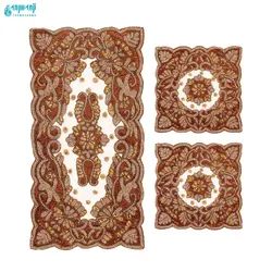 ست ۴ تکه رومیزی هندی مدل مهتاب کد Mh-1007