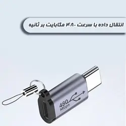 مبدل لایتنینگ به USB-C نورمس مدل 480PS