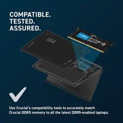 رم لپ تاپ کروشیال مدل  DDR5-4800 SODIMM ظرفیت 16 گیگابایت