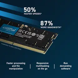 رم لپ تاپ کروشیال مدل  DDR5-4800 SODIMM ظرفیت 16 گیگابایت